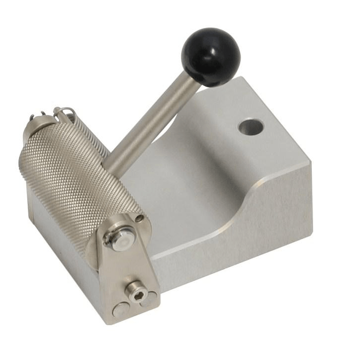 Eccentric roller grips for tensile testing