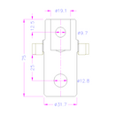 Grip Adapter 3/4 Female Eye End to 317 Male Eye End