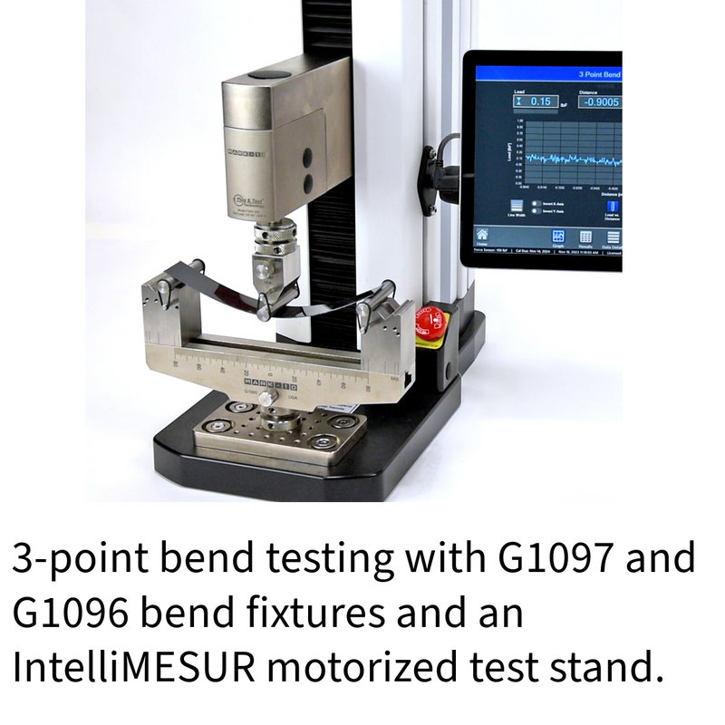 Mark-10 Bend Fixtures, 3 and 4 Point Flexural Testing