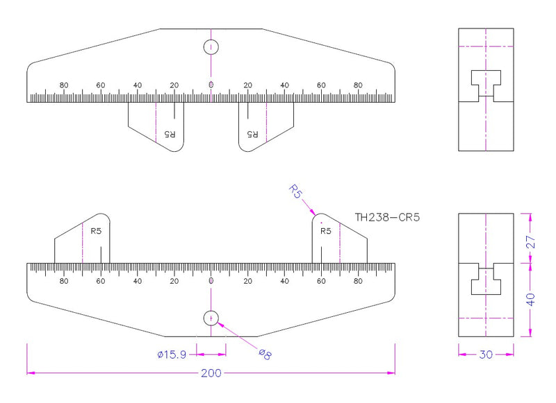 4 Point Bending Test Fixture, B200-4