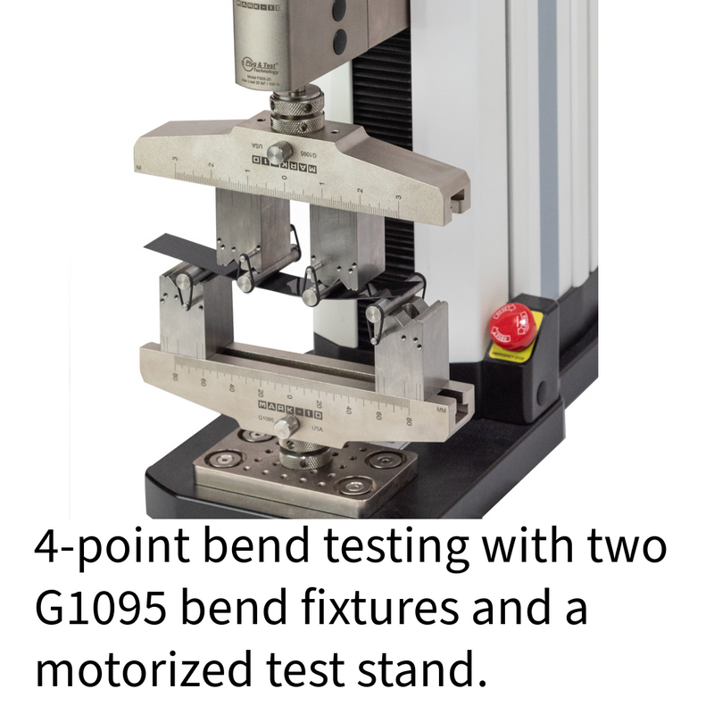 Mark-10 Bend Fixtures, 3 and 4 Point Flexural Testing