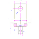 Grip Adapter 12 mm Male Eye End to 317 Male Eye End - A317-12
