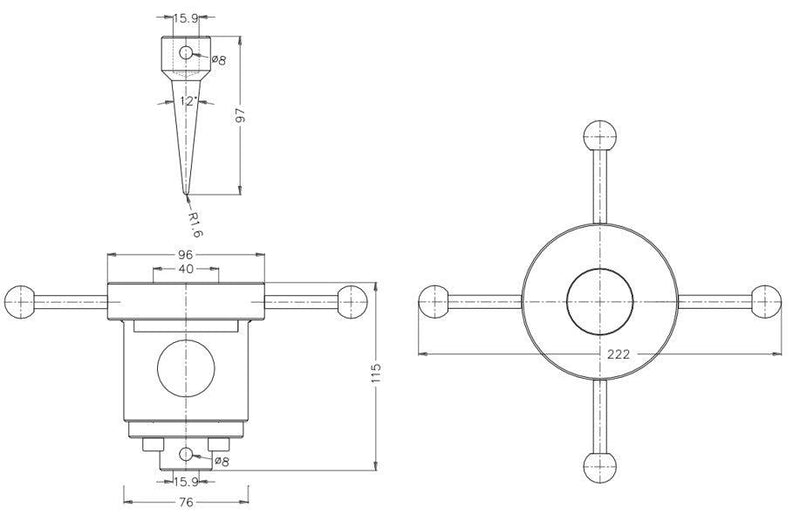 Puncture Fixture - ASTM F1306 -Films and Laminates - JLW Instruments