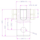 Grip Adapter 1.25 Male Eye End to 5/8-18F Internal Thread - A317-5818F