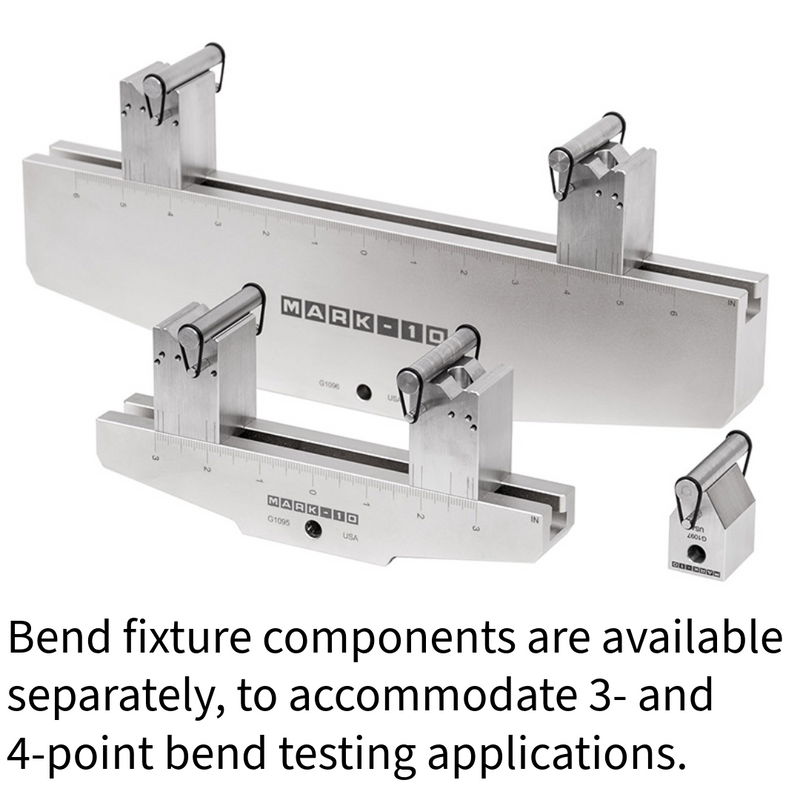 Mark-10 Bend Fixtures, 3 and 4 Point Flexural Testing