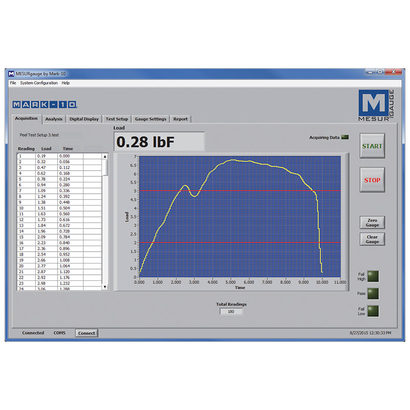 Mark-10 15-1005 MesurgaugePlus Software for Motorized Test Stands