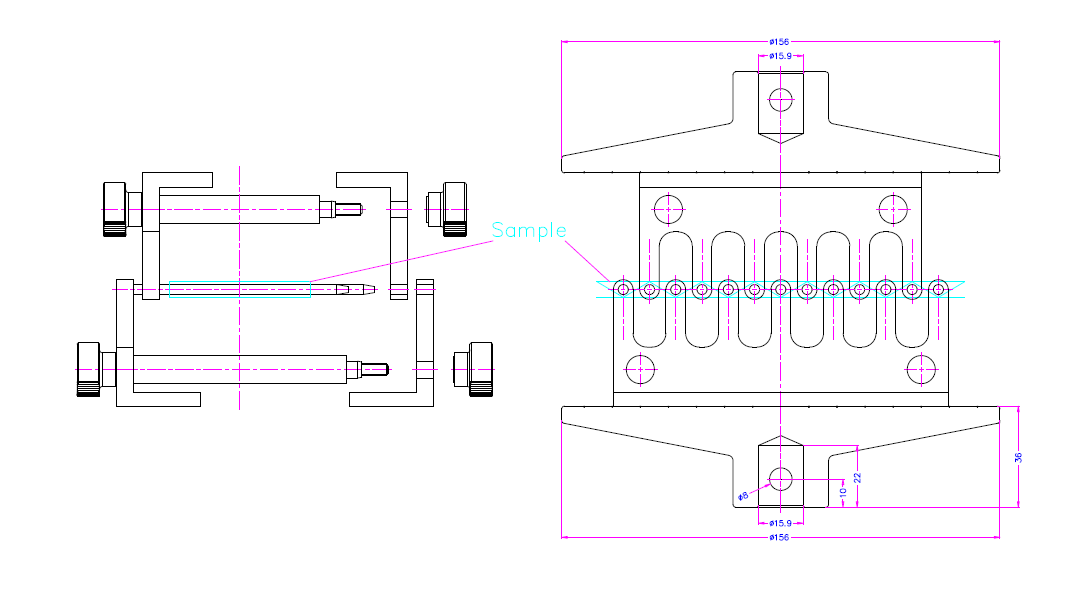 Corrugated Board Pin Adhesion Test Fixture Tappi-T821 - JLW