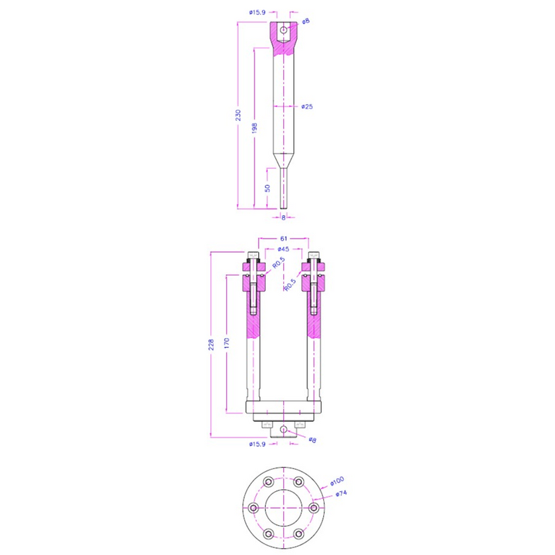 Puncture Fixture for ASTM D4833 Geomembrane Testing