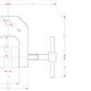 Stainless Steel Side Action Tensile Grips – 5 kN Capacity