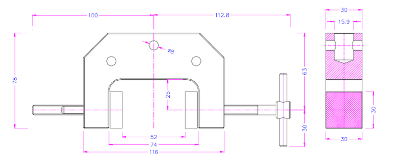 VG200-S50, 200 lbF Vice Grip with 50 mm Opening