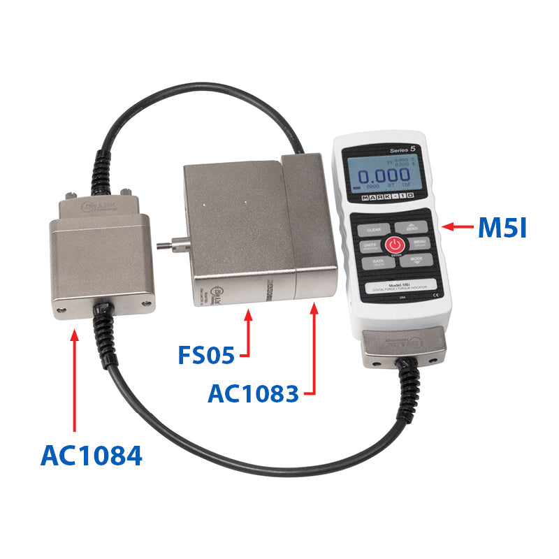 Mark-10 AC1084 Extension Cable Plug and Test 12 inch