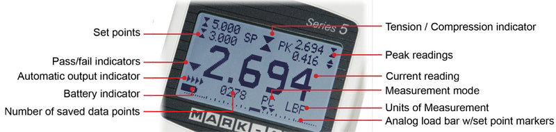 Mark-10 Series 5 (M5) Digital Force Gauge