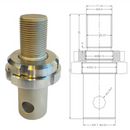 A31.7/12.7-1-14, Male 1.25" to 1"-14 Thread Adapter, Male Eye End to Thread Adapters, JLWForce