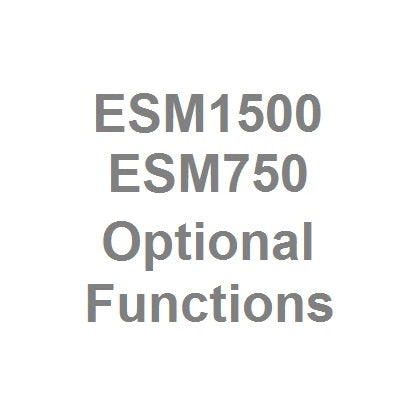 ESM1500 and ESM750 Optional Functions, Optional Functions, Mark-10
