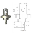 A15.8/8-5.9/2.5, Male 5/8" Eye End to Male 2.5 Clevis Pin Adapter Kit, Male Eye End to Male Eye End Adapters, JLWForce