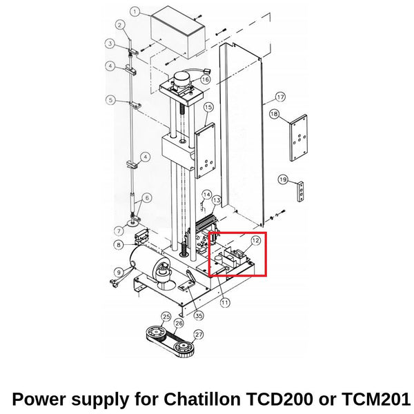 SPK-FM200-012 Power Supply for TCD200 and TCM201, Power Supply, Chatillon
