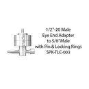 Chatillon Eye Ends Thread to Eye End Conversion, Male Eye End to Thread Adapters, Chatillon